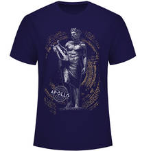 Ancient Greek Gods Apollo Statue Print Design Men's T-Shirt. Summer Cotton Short Sleeve O-Neck Unisex T Shirt New S-3XL 2024 - buy cheap