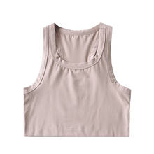 Sexy Women Crop Top Vest 2021 Summer Solid Sleeveless Short Tanks 2024 - buy cheap