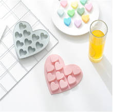 10 сеток силиконовые формы в форме сердца, силиконовая форма для мыла, форма для шоколада, поднос для домашнего изготовления, форма для помадки 15,7x14,9x1,5 см 2024 - купить недорого