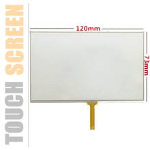 2 Pcs New 5''Inch TouchScreen for 120mm*73mm 120*73mm GPS Resistance Handwritten Touch Panel Screen Glass Digitizer Repair 2024 - buy cheap