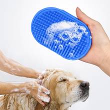 2020 НОВАЯ щетка для ванной собаки резиновая перчатка для игры с кошкой Расческа для удаления волос питомца Массажная щетка Товары для ухода за домашними животными 2024 - купить недорого