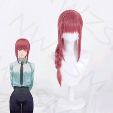 Chainsaw Man Cosplay Makima 70cm Long Braid Wig Christmas Rose Red Wig Cosplay Anime Cosplay Wigs Heat Resistant Synthetic Wigs 2024 - buy cheap