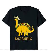 Tacosaurus Cinco De Mayo Shirt Funny Taco Dinosaur Print T Shirt Harajuku Short Sleeve Men Top Plus Size 2024 - buy cheap