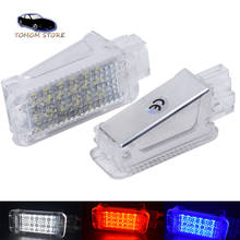 Hopstyling-Luz LED de puerta de coche, lámpara de maletero para Audi A4, A6, Q7, Q5, VW, Skoda, blanco, rojo y azul, 2 uds., 18SMD 2024 - compra barato