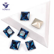 YANRUO 4447 Princess Square Montana Rhinestone Sew On Square Claws Crystal Stones For Needlework Diamond Craft Decor Clothes 2024 - buy cheap