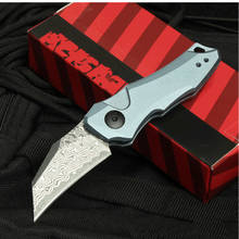 Outdoor Survival Knife KS7350 Aluminum Handle Damascus Blade Camping Hunting Survival Tactical Knives EDC Pocket Knife 2024 - buy cheap