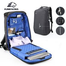 Kingsons  Laptop Backpack Men Women 13 15 USB Chargin Anti-theft Lock Travel Backpack Phone Sucker School Bag Fashion Backpack 2024 - buy cheap