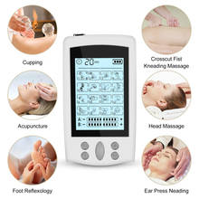 Electroestimulador Tens para aliviar el dolor, dispositivo de electroestimulación muscular EMS con 16 modos, 4 almohadillas de electrodos para masaje de pulso 2024 - compra barato