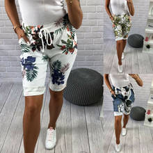 Women Floral Casual Yoga Shorts Elastic Shorts High Summer Slim Waist Beach Bottoms Fpr Sports Running Gym Fitness 2024 - buy cheap