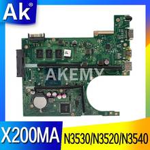 90nb04u1-r00201 x200ma placa-mãe do portátil para asus f200m x200ma Mainboard n3530/n3520/n3540 cpu 4gb ram 2024 - compre barato