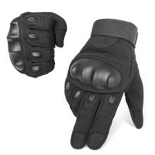 Guantes tácticos para hombre, guantes de moto de dedo completo, guantes militares para Airsoft, Paintball, Camping, senderismo, tiro, color negro 2024 - compra barato