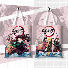 Hot Anime Comic Toilet-Bound Hanako-kun Demon Slayer: Kimetsu No Yaiba Animation Canvas Shoulder Bag Handbag 2024 - buy cheap
