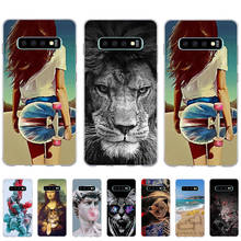 Capa b para samsung galaxy s5 s10 s10 + tpu impresso, telefone shell para samsung s10 plus s10e, tampa traseira amortecedor fundas coque 2024 - compre barato