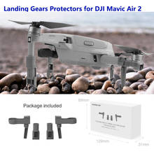 Aparelho de pouso de perna dobrável, protetor para equipamentos de pouso, para dji mavic air 2 air 2s, acessórios para drones 2024 - compre barato