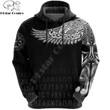 Vikings The Raven Tattoo All-Over Print 3D Hoodie and Sweatshirt Harajuku Fashion hoodies Unisex Casual Jacket pullover DW0023 2024 - buy cheap