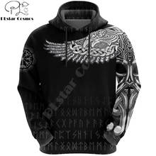 Sudadera con capucha y estampado 3D de Vikings The Cuervo Tattoo, ropa para parte superior Unisex, estilo Harajuku, informal, a la moda, DW0023 2024 - compra barato