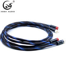 Cable RCA macho a RCA XSSH audio OFC, chapado en cobre puro, plateado, 2RCA, Coaxial, 1 par 2024 - compra barato