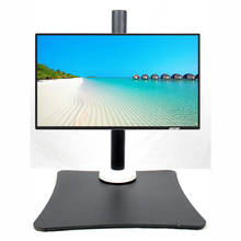 Suporte com monitor lcd de 10-27 polegadas, com rotação pivô, base grande, aço, 10kg, suporte para mesa 2024 - compre barato