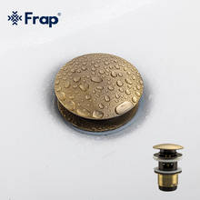 Frap latão bacia de banho overflow buraco sink tap botão pop up resíduos plug slotted pias cozinha drenos F60-4/F60-8 2024 - compre barato