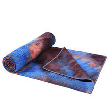 Toalla de Yoga antideslizante para gimnasio, suave, para viajes, deporte, Fitness, ejercicio, Yoga, Pilates, manta estampada, Tie-dye 2024 - compra barato