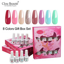 Clou Beaute 8pcs Gel Nail Polish Set 85 Colors Gift Box Gel Kit Semi Permanent Nails Art Varnish Gel Soak Off UV LED Lacquer 2024 - buy cheap