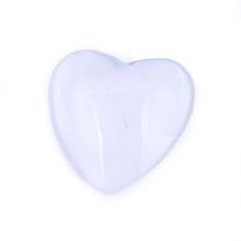 Onwear 10pcs Flat Back Transparent Clear Heart Glass Cabochon 25mm Diy Jewelry Findings 2024 - buy cheap