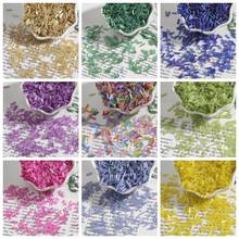 300Pcs Glass Tube Beads 2x7mm Czech Crystal Glass Seed Bugle Beads Embroidery Jewelry Making DIY Embroidery Garment Accessories 2024 - buy cheap