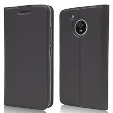 Ultra Slim Magnetic Case For Moto G5 Flip Stand Cover with card slots Fundas Protective Shell 2024 - buy cheap