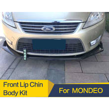Placa Protetora Lip Kit Corpo de Carbono do Amortecedor dianteiro Spoiler Queixo Pá Superfície faixa Decorativa Do Carro Para Ford Mondeo 2008- 2011 2024 - compre barato