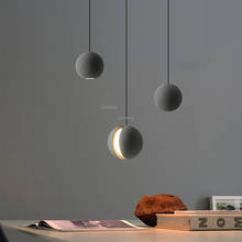 Retro LED Round Ball Pendant Lights Nordic Moon Hanging Lamps Decor Kitchen Fixtures Modern Restaurant Small Pendant Lamp 2024 - buy cheap