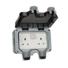 UK/EU Plug Electrical Wall Socket Outdoor Waterproof Dust-proof Power Outlet 2024 - buy cheap