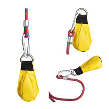 Bolsa de peso para escalada en roca de árbol al aire libre, impermeable, cuerda de seguridad de rescate para espeleología, con bola de acero inoxidable de 210G 2024 - compra barato