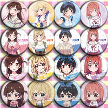 Badges Japan Anime Rent A Girlfriend Mizuhara Chizuru Ichinose Sakurasawa Sumi Cosplay Bedge Collect Badge For Bags Brooch Pins 2024 - buy cheap