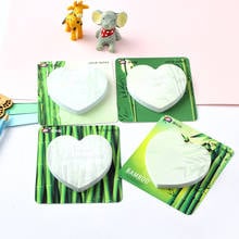 12 pcs/lot Creative Bamboo Heart Memo pad Sticky Notes Cute N Times Stationery Label Notepad Bookmark Post school supplies 2024 - buy cheap
