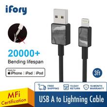 iFory MFI Lighting Cable USB A to Lighting iPhone Charger Fast Charging Nylon Braid 3Ft 0.9M Cord for iPhone Xs Max Xr X 8 7 6s 2024 - buy cheap