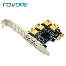 Hot PCIE PCI-E PCI Express Riser Card 1x to 16x 1 to 4 USB 3.0 Slot Multiplier Hub Adapter For Bitcoin Mining Miner BTC Devices 2024 - buy cheap