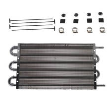 Aluminum 6 Row Remote Transmission Oil Cooler Radiator Converter Kit 2024 - buy cheap