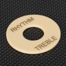 2x Cream Rhythm Treble Switch Plate Cover For Les Paul Guitar Durable ABS 1.5mm 2024 - buy cheap