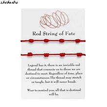 2Pcs 7 Knots Red String Bracelet For Good Luck Amulet For Success And Prosperity Friendship Bracelet New 2024 - buy cheap