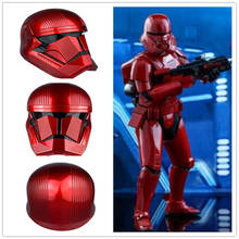 Halloween Sith Trooper PVC Helmet Rise of Skywalker Red Mask Stormtrooper Cosplay Props 2024 - buy cheap