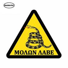 HotMeiNi 13cm x 11.4cm Car Sticker Molon Labe Warning Sign Sticker Decal Laptop Car Cornhole Wall Vinyl Car Styling Graphic 2024 - buy cheap