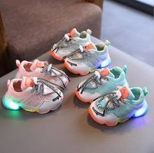Zapatos luminosos con luz Led para bebé, zapatillas deportivas transpirables brillantes, antideslizantes, informales, talla 21-30 2024 - compra barato