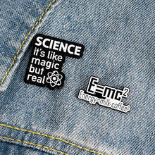 Science it's like Magic but real Enamel Pins Fun Energy Milk Coffee Tag Brooches Bag Shirt Button Badge Jewelry Gift for Friends 2024 - buy cheap