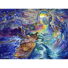 DIY diamond Painting 5D crystal Cross Stitch Decorative diamond embroidery Fantasy couple boat full square Mosaic Rhinestone 2024 - buy cheap