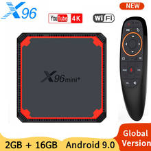 X96 mini + 2021 caixa de tv android 9.0 amlogic s905w4 2g 16g 5g wifi tvbox 4k caixa de tv inteligente conjunto caixa superior media player pk x96q 1g8g 2024 - compre barato