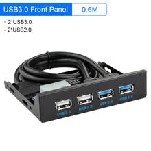 4 Ports USB 2.0 USB 3.0 Front Panel USB3.0 Hub Splitter Internal Combo Rack Adapter for Desktop 3.5 Inch Floppy Bay 2024 - buy cheap