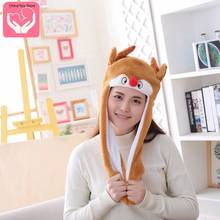 Douyin Toy Squeeze Ears Moving Elk Headgear Glowing Headgear Gift Photo Photo Prop Airbag Hat 2024 - buy cheap