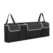 Kongyide 2020 Car Rear Seat Hanging Storage Bag Black Waterproof Storage High Capacity Pocket Shape Seat Back Organizers Trunk 2024 - buy cheap