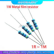 50pcs 1W Metal film resistor 1% 1R ~ 1M 1 2 10 22 47 100 330 ohm 1K 4.7K 10K 22K 47K 100K 330K 470K 2R 10R 22R 47R 100R 330R 2024 - buy cheap