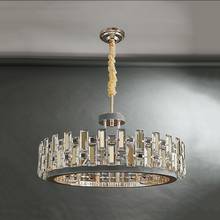 Crystal Luxury LED Chandelier Lighting For Dining Living Room Bedroom Villa Hanging Lamp Postmodern Simple Leather Deco Fixtures 2024 - buy cheap